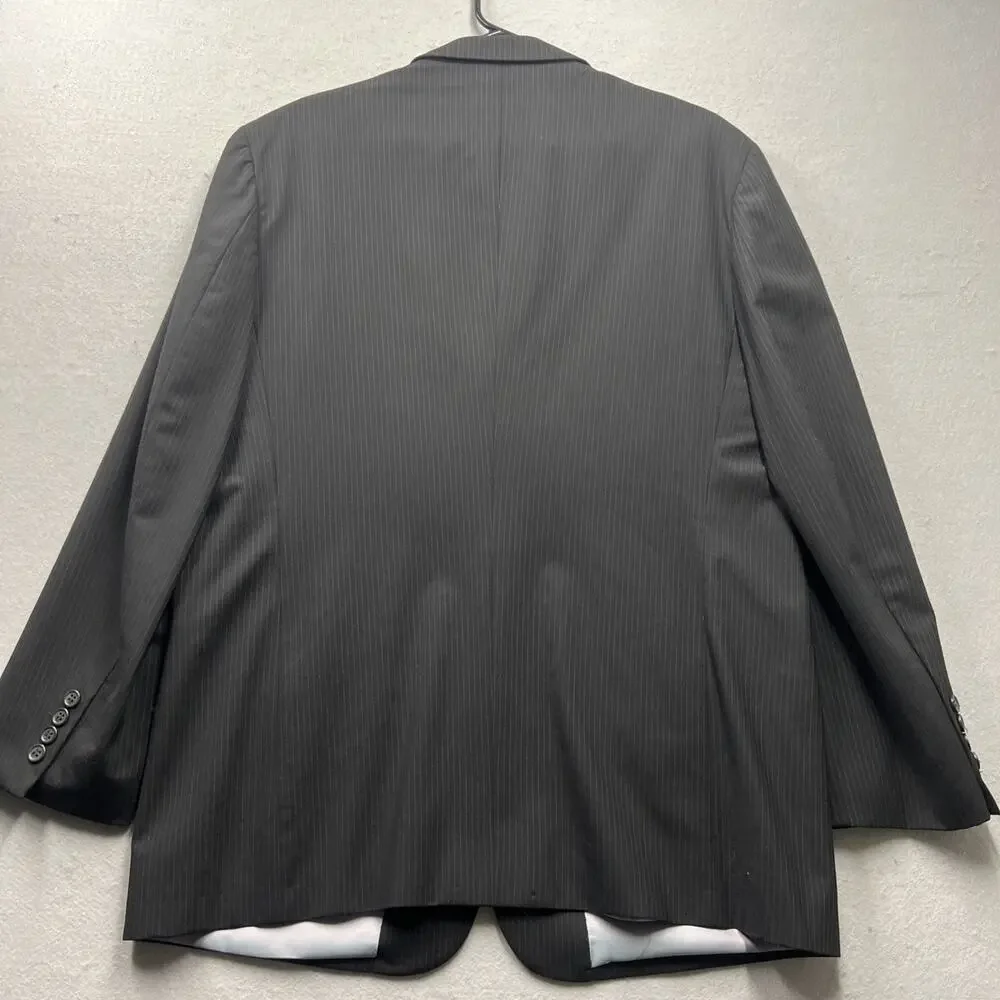 Wilke Rodriguez Blazer Men’s‎ 44R Gray Wool Sport Coat Reflective Lining